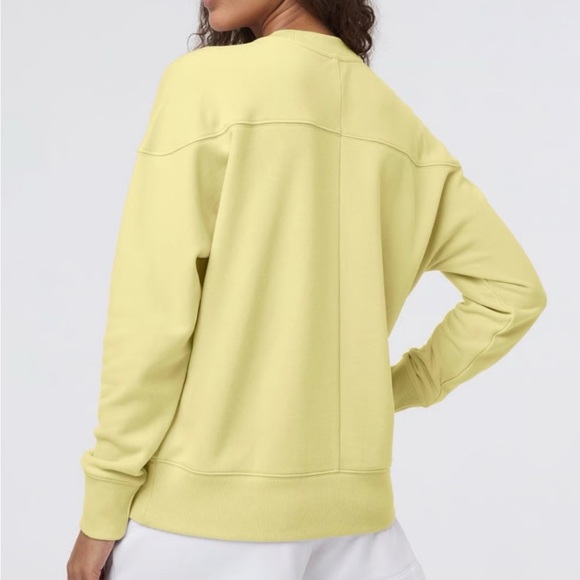 Vuori Sedona Weekender Crew Pullover Sweatshirt Sunlight Yellow XS - Picture 2 of 14